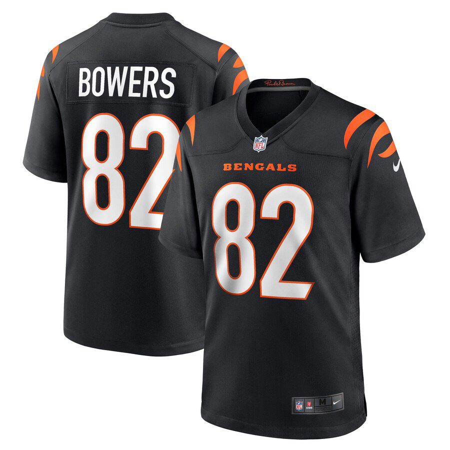Men Cincinnati Bengals 82 Nick Bowers Nike Black Game Player NFL Jersey